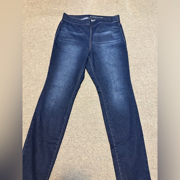 NEW YORK & COMPANY denim legging SoHo jeans high waist pull on jegging Size L - Picture 2 of 9